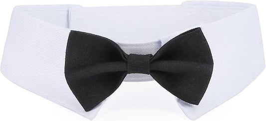 Segarty Dog Bow Tie for Neck Girths 16.5-21.2 in, Adjustable Bowtie Collar for by Segarty