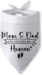 Mom & Dad are Getting Me a Human Dog Bandana Pregnancy Announcement by PwrlveiutforYou