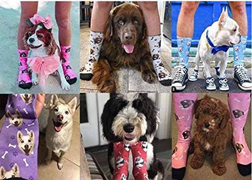 Custom Face Socks, Personalized Dog Lover Pet Photo Picture on Socks Unisex - Image 5
