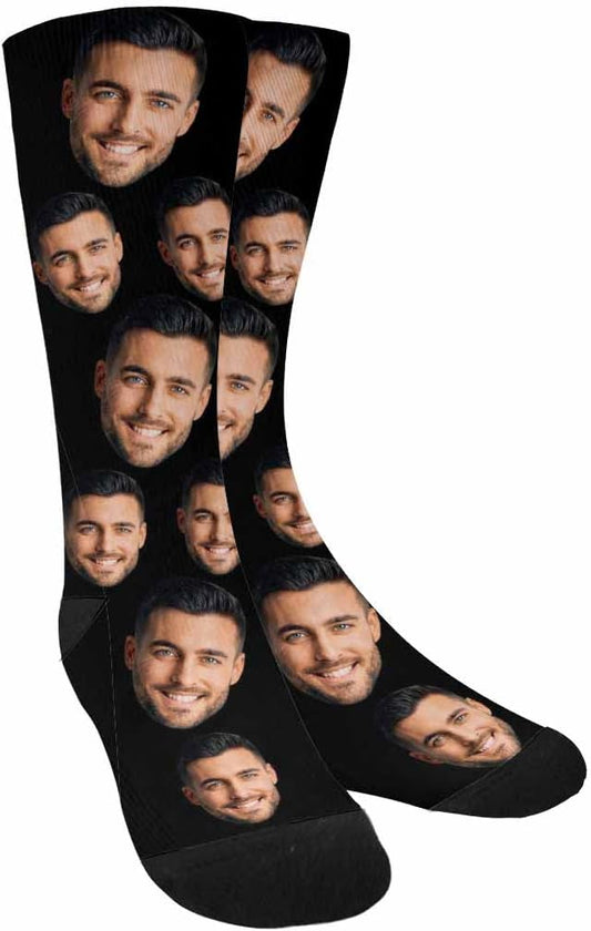 MyPupSocks Custom Personalized Photo Pet Face Socks, Cat and Dog Tracks Paws by MyPupSocks