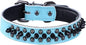 Spiked Studded Dog Collar, Genuine Leather Dog Collar, Adjustable Pet Collars by Unknown