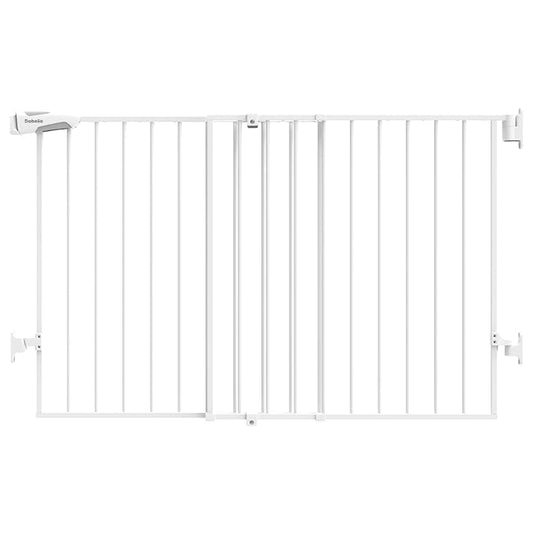 Babelio 31.5-55" No Bottom Bar Baby Gate Extra Wide, 2-in-1 Auto Close Dog Gate by BABELIO