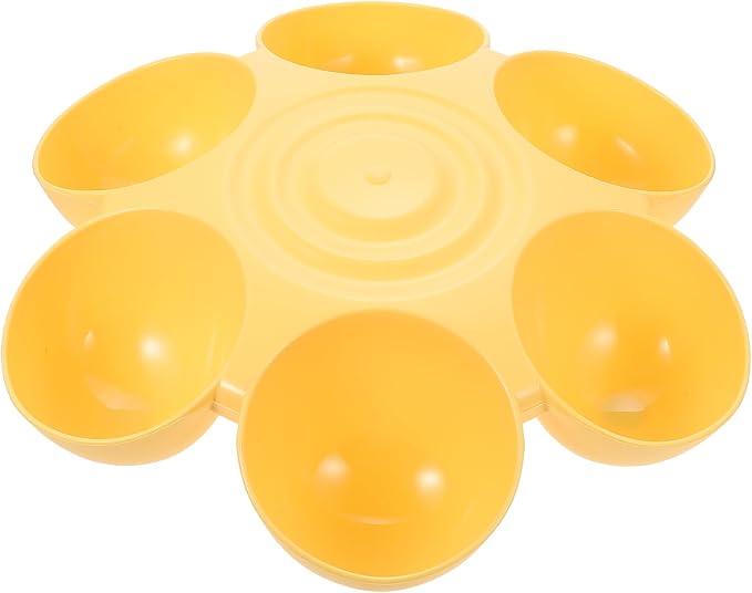 Multipurpose Pet Feeding Bowl 14X14X3.5 Inch Flower Shape Plastic Cat Dog Food by Hemobllo