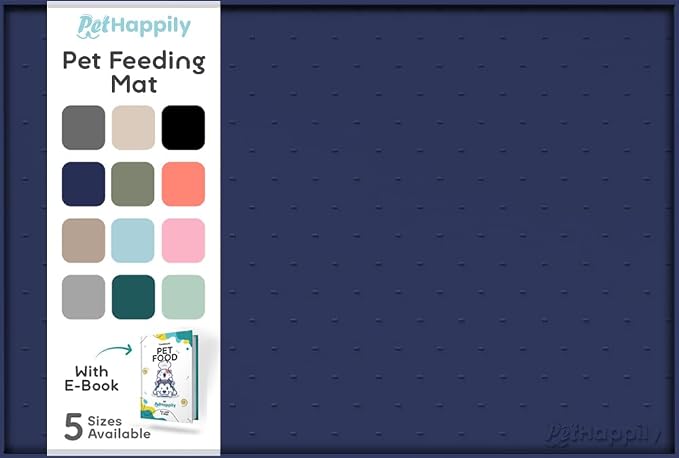 Dog Food Mat - 28x18” Large Silicone Stove Top Protector, Silicone Pet Feeding by PETHAPPILY