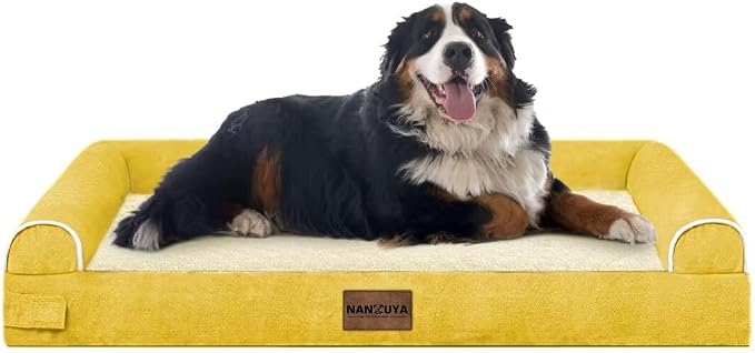 Large Dog Bed Orthopedic Washable: Jumbo Dog Bed Bolster Extra Large Dogs Egg - Image 8