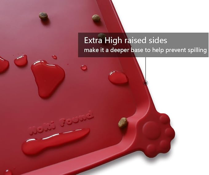 Hoki Found Large Silicone Non-Slip Pet Dog Cat Bowl Mats - Image 2