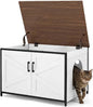 unipaws Extra Large Cat Litter Box Enclosure Furniture by unipaws
