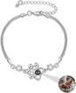 Custom Photo Projection Bracelet Dog Paw Bracelets Personalized Photo Bracelet by Wexibauyl