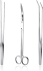 3 in 1 Aquarium Aquascape Tools Kit Long Stainless Steel Aquarium Tank Aquatic by KnR+Harmony