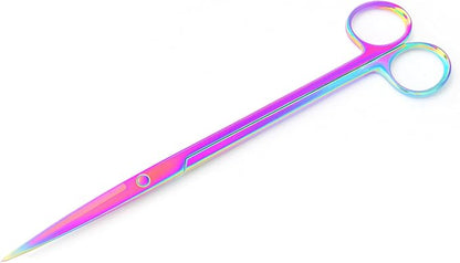 Mandala Crafts 10 Inches Rainbow Stainless Steel Straight Aquarium Scissors - Image 2
