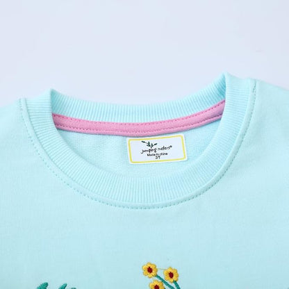 Toddler Baby Girls Cotton Sweater, Long Sleeve Crewneck Sweatshirt Pullover - Image 5