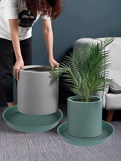 6 Pack of 7 inch Plant Saucer, Heavy Duty Plastic Plant Water Tray 7 inch Round - Image 6