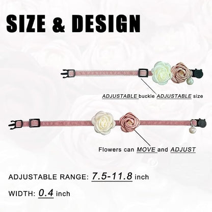 Fupo Pink Cat Collars for Girl Cats - Image 3