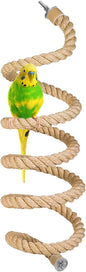 Bird Rope Perch for Parrots, Bird Cage Climbing Rope Toys Accessories, Bendable by Welldobetter