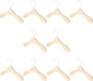 Wooden Dog Clothes Hangers 10pcs 8.66 Inch Sturdy Wear-Resistant Pet Accessory by Parliky