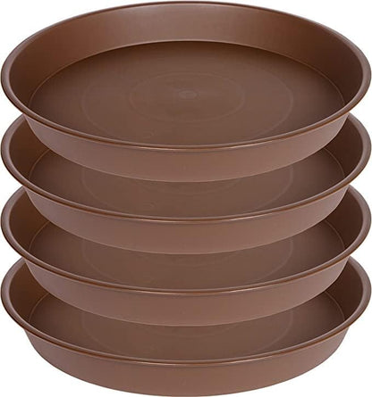 4 Pack of 16 inch Plant Saucer, Heavy Duty Round Plant Trays by Bleuhome