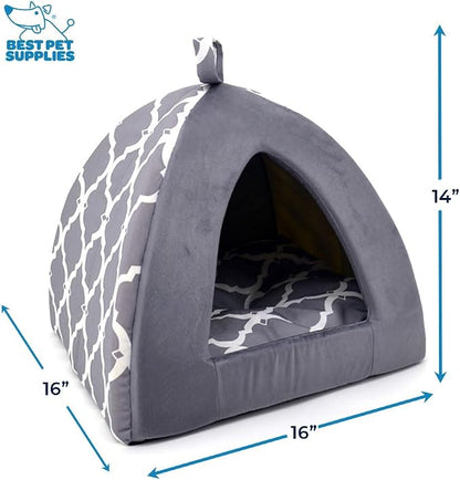 Best Pet Supplies Dog House Bed Crate Mat Tent Indoor Round Soft Plush - Image 3
