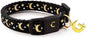 waaag Gold Moons and Stars Safety Breakaway Cat Collar, Glow in The Dark by WAAAG