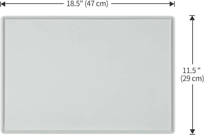 Dog Food Mat, Silicone Waterproof Food Tray, Non Slip Pet Bowl Mats Placemat - Image 5