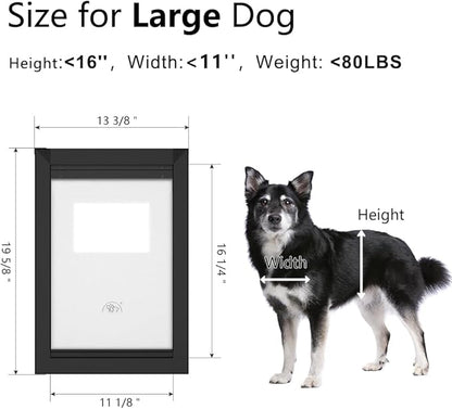 Aluminum Large Dog Door for Door, Doggie Door - Image 6