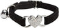 Heart Bling Cat Collar with Safety Belt and Bell Adjustable 8-10 inches by WDPAWS