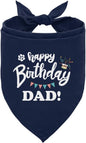 Happy Birthday Dad Dog Bandana, Dad's Gift Dog Bandana, Pet Scarf Accessories by Unknown