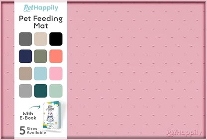 Dog Food Mat - Raised Edges Dogs Mat by PETHAPPILY