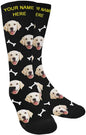 MyPupSocks Custom Personalized Photo Pet Face Socks, Cat and Dog Tracks Paws by MyPupSocks