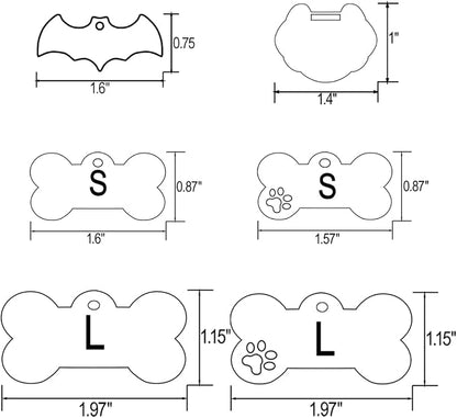 Stainless Steel Personalized Pet ID Tags, Art Design - Image 4