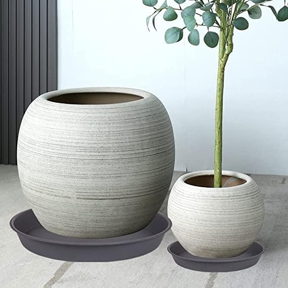 2 Pack of 20 21 inch Plant Saucer Round, Deep Plant Saucers - Image 2