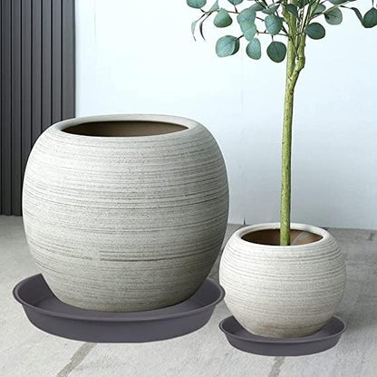 2 Pack of 20 21 inch Plant Saucer Round, Deep Plant Saucers - Image 2