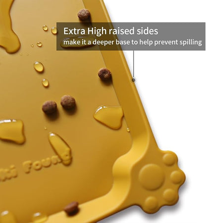 Hoki Found Large Silicone Pet Food Mats Tray - Image 2