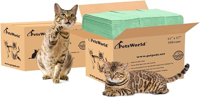 PetsWorld Universal Fit Multi-Cat Pad Refills by PETSWORLDsupplyforpets