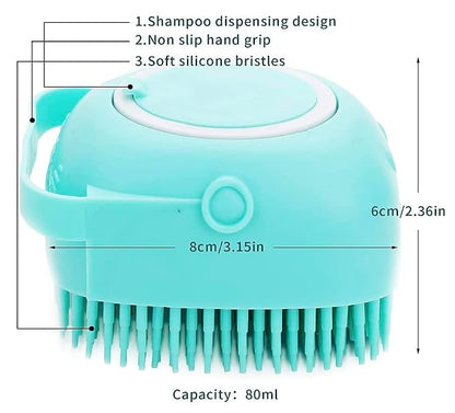 Pet Bath Massage Brush Puppy Dog Cat Grooming Cleaning Soft - Image 5