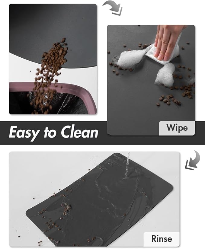 MontVoo-Absorbent Pet Feeding Mat-No Stains Pet Mat - Image 4