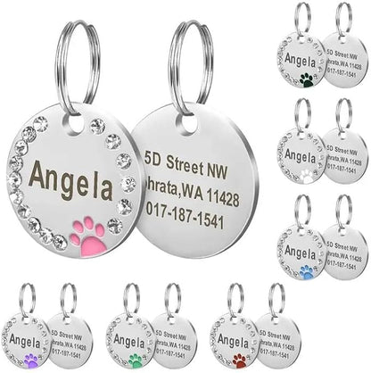 Personalized Dog/Cat Cute Paw Pet ID Tag - Image 7
