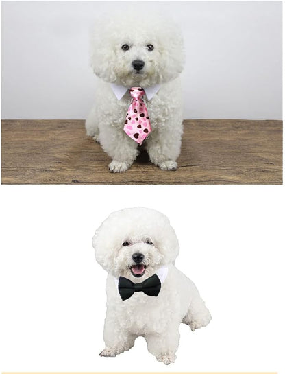 4 Pieces Pets Dog Cat Bowtie Pet Costume Adjustable Formal Necktie Collar - Image 6