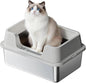 Stainless Steel Litter Box, XL Enclosed Cat Litter Boxes by Garvee