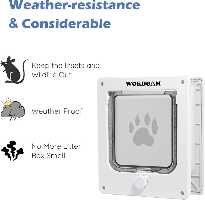 Wordcam Large Cat Door, Robust Cat Door - Image 6