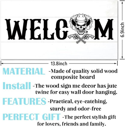 Welcome Sign for Front Door, Welcome Decor Wooden Hanging Sign for Wall Decor - Image 2