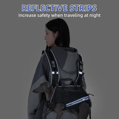 Dog Lift Harness for Small Dogs, Dog Backpack Carrier, Adjustable Padded - Image 3