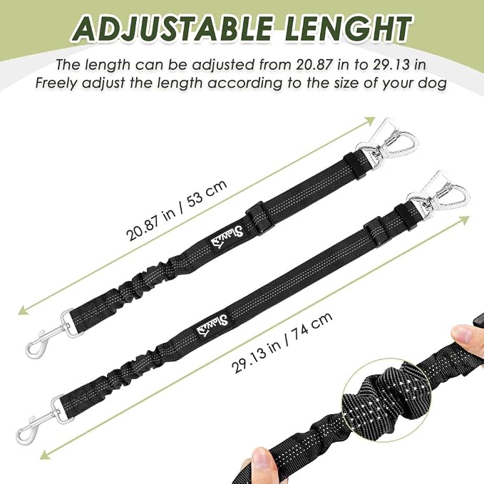 SlowTon Dog Seat Belt Harness for Car, Dog Car Harness Adjustable Mesh - Image 7