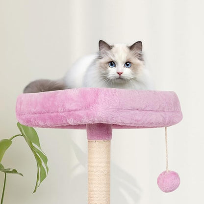 MIAO PAW Pink Cute Cat Tree for Indoor Cat Tower - Image 4