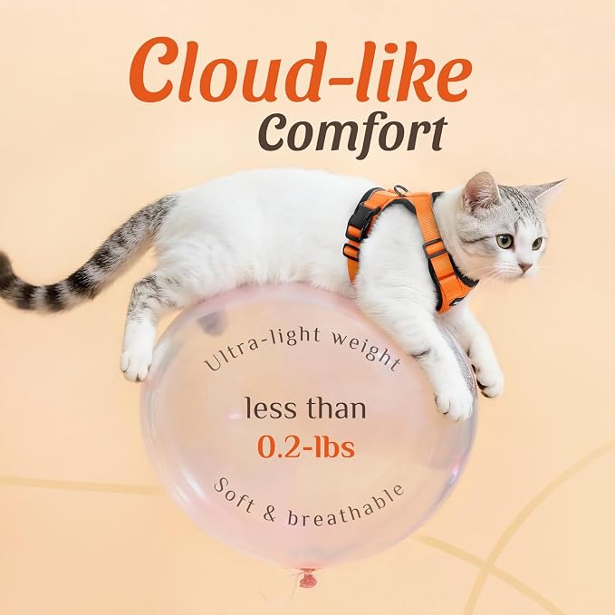 Dooradar Cat Harness and Leash Set, Escape Proof Safe Adjustable Kitten Vest - Image 7