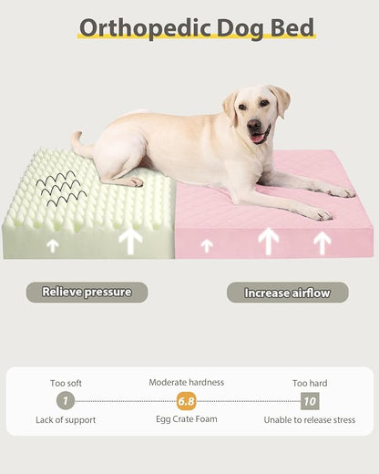 Orthopedic Dog Beds for Extra Large Dogs Waterproof Pet Kennel Pad - Image 3