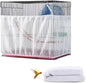 Large Bird Cage Cover, Bird Cage Seed Catcher, Adjustable Soft Airy Nylon Mesh by DECKALY