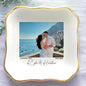 Custom Couple Portrait Polaroid Photo Ring Dish, Personalized Picture Jewelry by Anniversaree