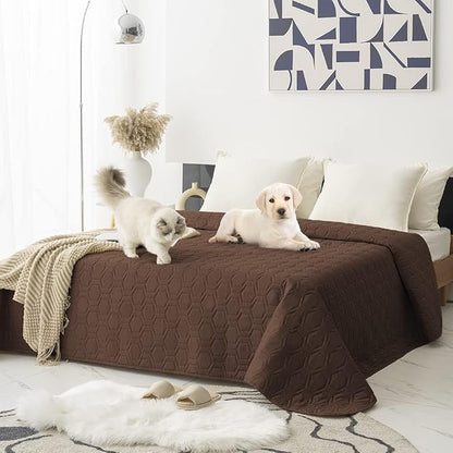 Waterproof and Anti-Slip Dog Bed Cover and Pet Blanket Sofa Pet Bed Mat ，car by TcksstexFauxFurDogBedCover