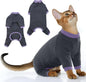 PUMYPOREITY Sticky Hair Cat Clothes, Prevent Hair Loss Cat Pajamas, Soft Cat by PUMYPOREITY
