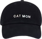 Cat Mom & Dad Hats for Proud Cat Parents | for Men & Women | Embroidered Text by Hatphile